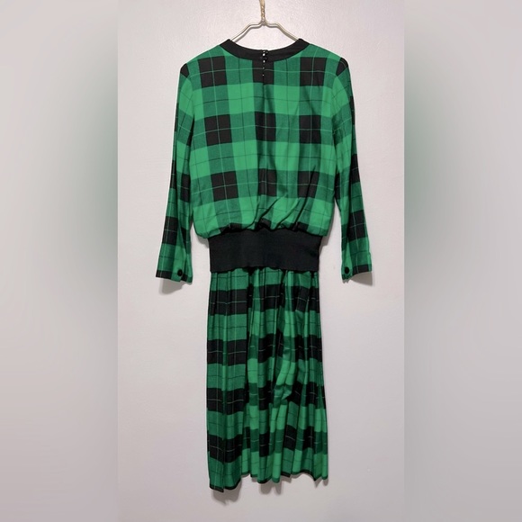 Vintage Bichon by Cynthia Howie Plaid Pleated Dress - Picture 3 of 12